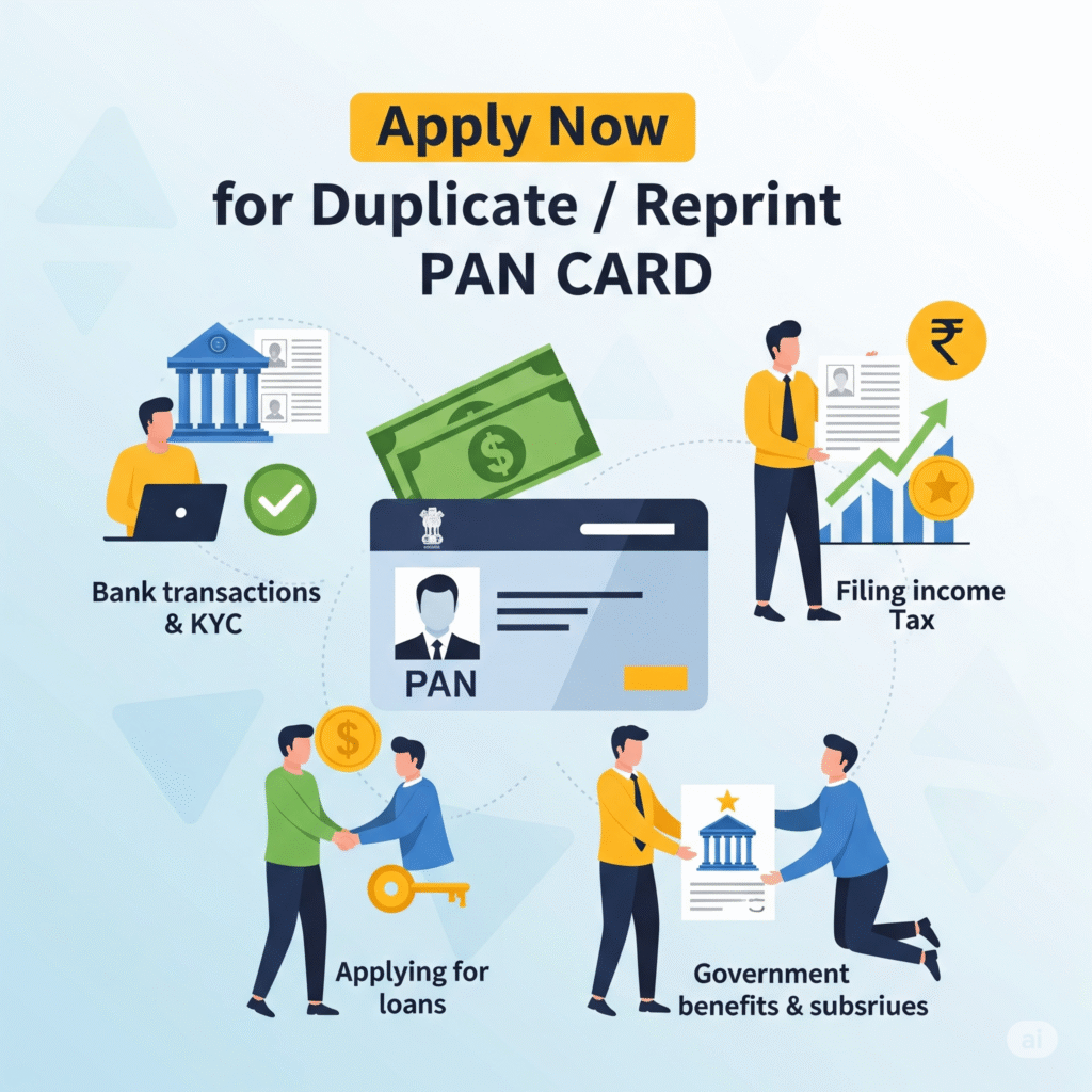 Apply Now for Duplicate / Reprint PAN Card