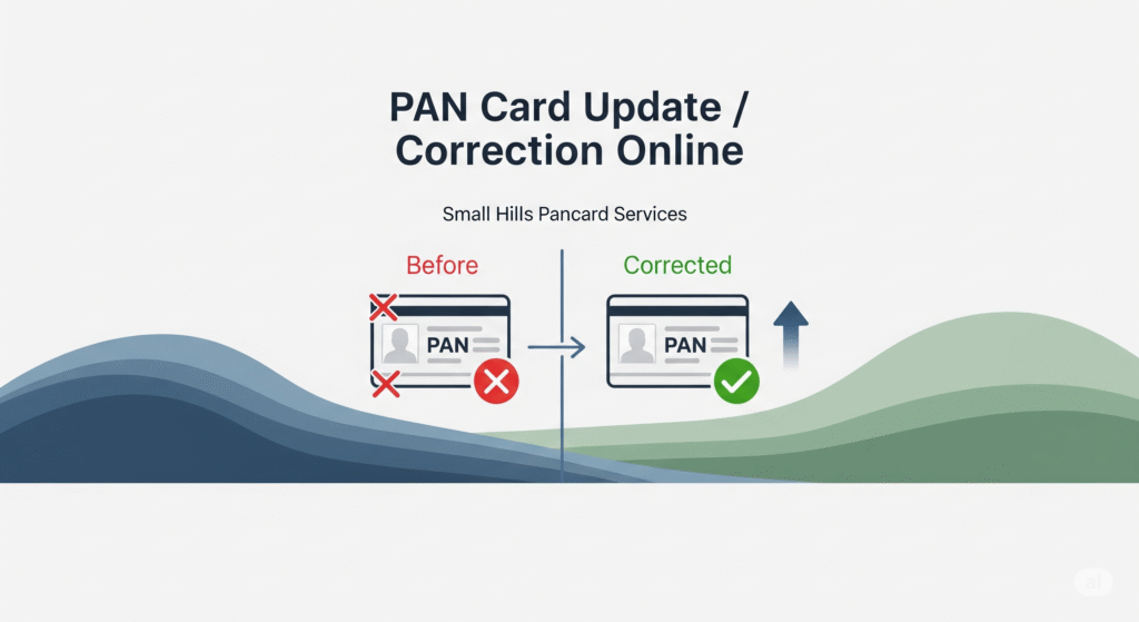 Pancard correction/ Update
