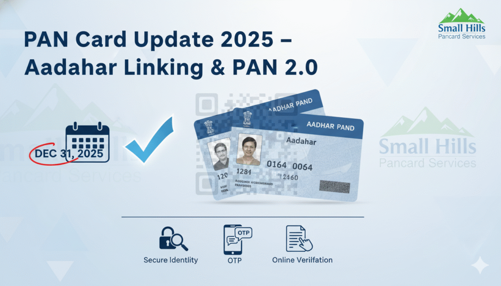 PAN Card Update 2025 New Rules, Aadhaar Linking & PAN 2.0 Explained